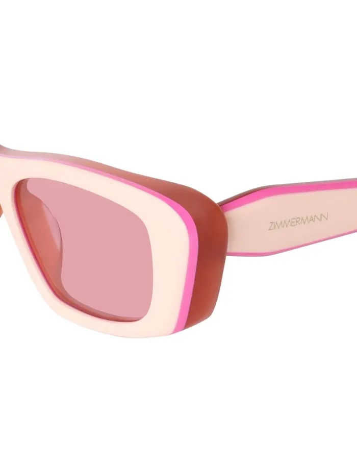 Women Sunglasses Zimmermann Zimmermann Uptempo Cat Eye Pink