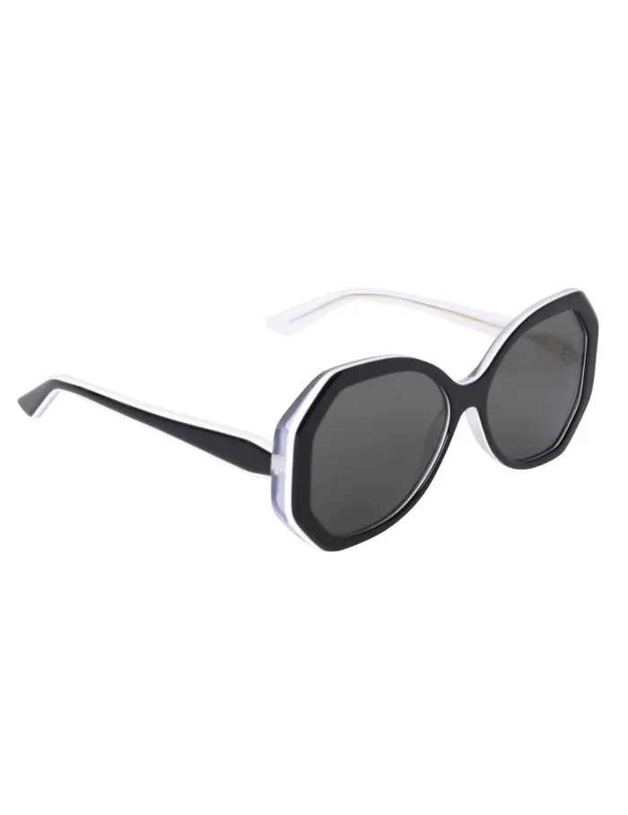 Women Sunglasses Zimmermann Zimmermann Uptempo Hexagon Black