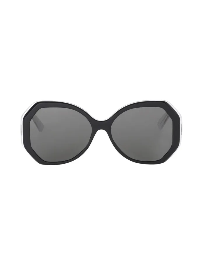 Women Sunglasses Zimmermann Zimmermann Uptempo Hexagon Black