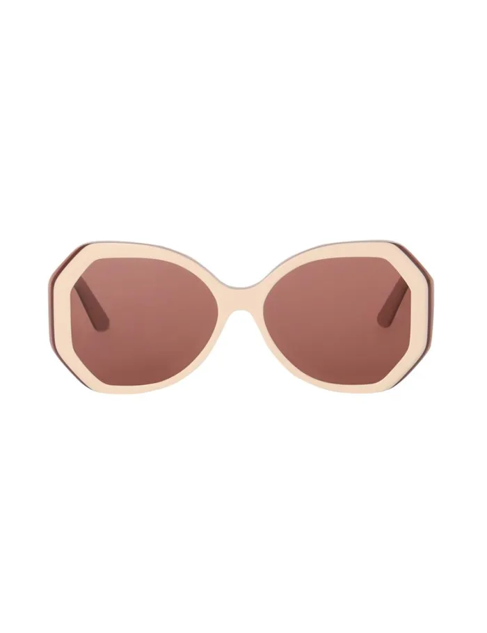 Women Sunglasses Zimmermann Zimmermann Uptempo Hexagon Cream