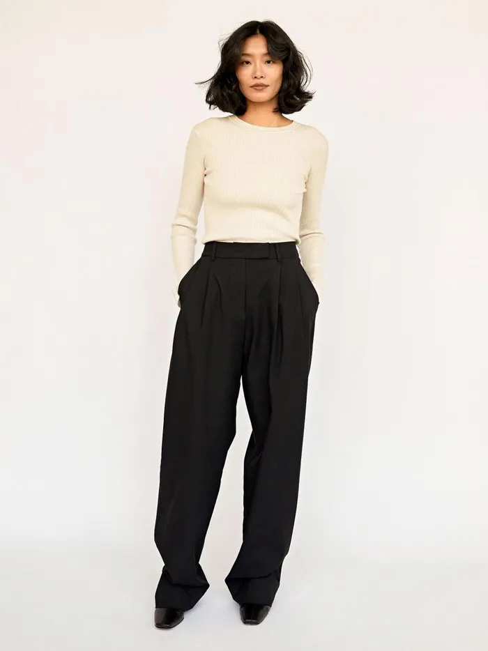 Women Tailored Trouser Black The UNDONE Pants