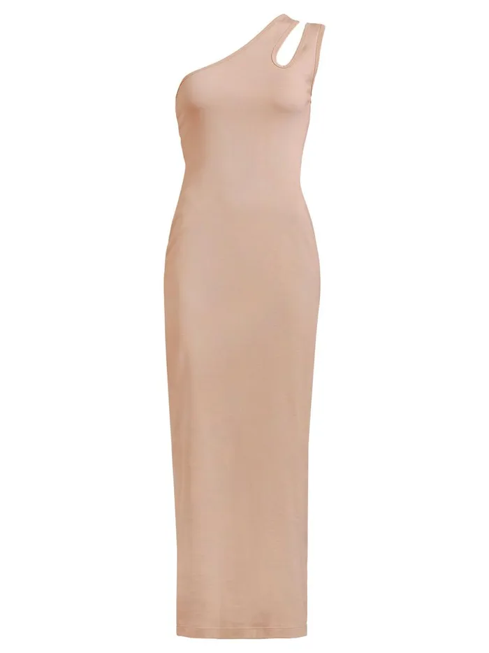 Women Tear Drop Jersey Dress Nude The UNDONE Dresses