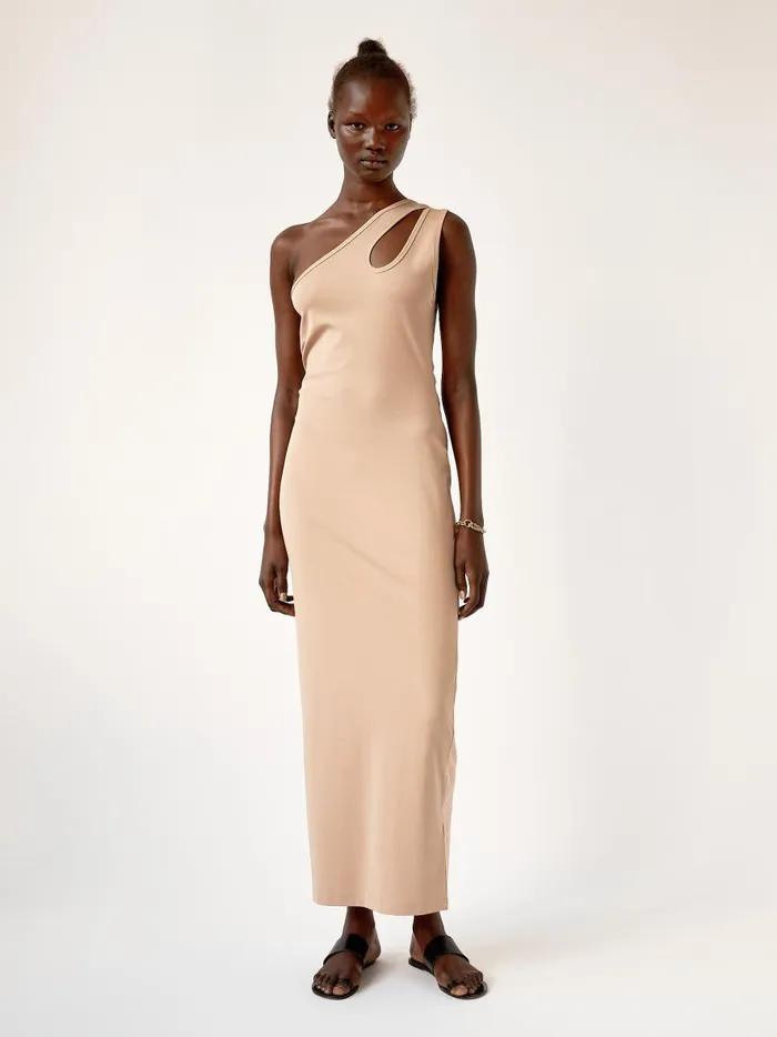 Women Tear Drop Jersey Dress Nude The UNDONE Dresses Women Tear Drop Jersey Dress Nude The UNDONE Dresses
