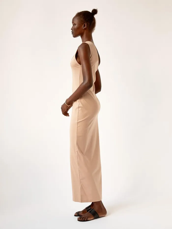Women Tear Drop Jersey Dress Nude The UNDONE Dresses Women Tear Drop Jersey Dress Nude The UNDONE Dresses