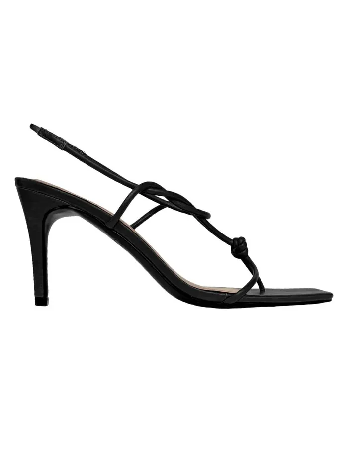Women The Betty Knot Heel Black The UNDONE Heels