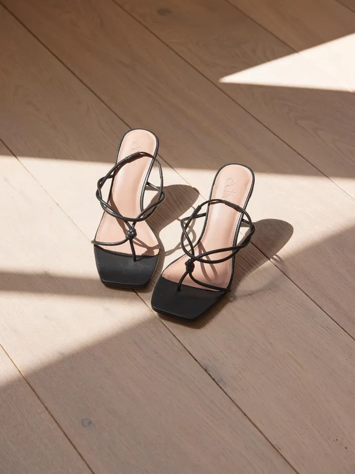 Women The Betty Knot Heel Black The UNDONE Heels