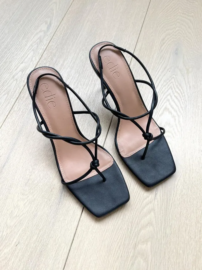 Women The Betty Knot Heel Black The UNDONE Heels