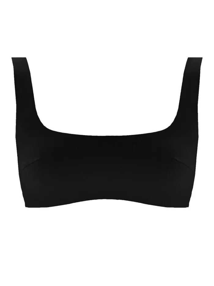 Women The Crop Top Black The UNDONE Swimwear