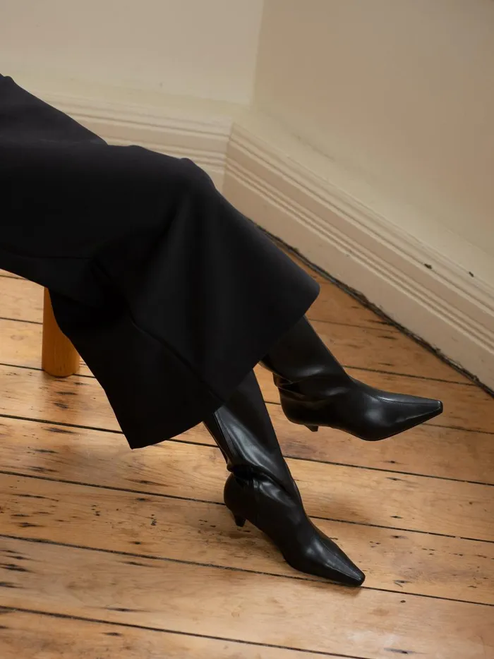 Women The Leni Knee High Boot Black The UNDONE Boots Women The Leni Knee High Boot Black The UNDONE Boots