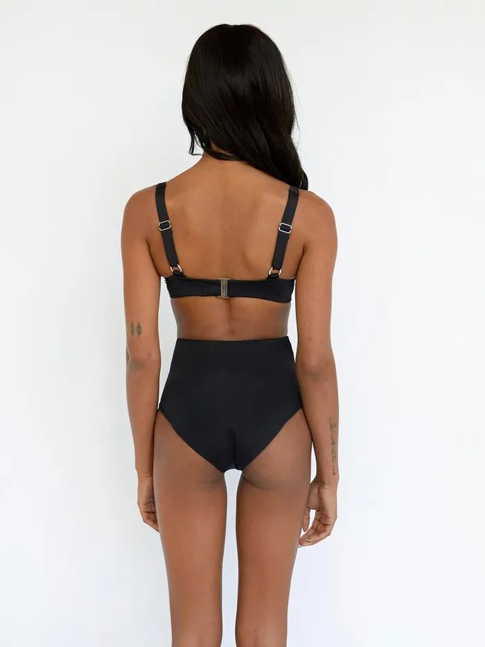 Women The Line Top Black The UNDONE Swimwear