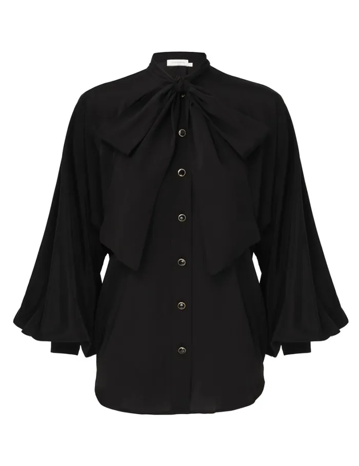 Women Tops Zimmermann Batwing Blouse Black