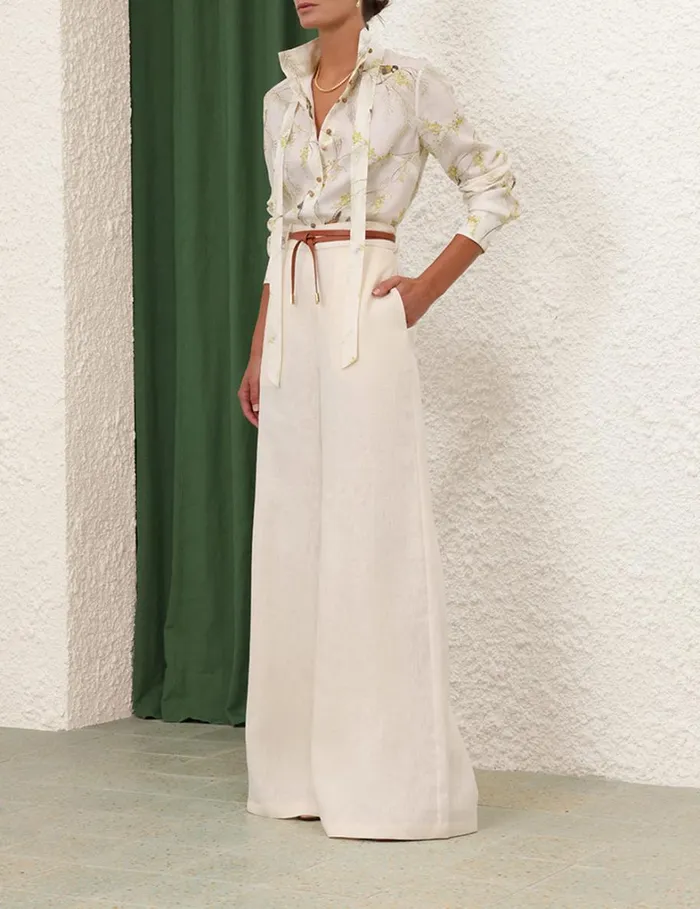 Women Tops Zimmermann Blouse Acacia Birds