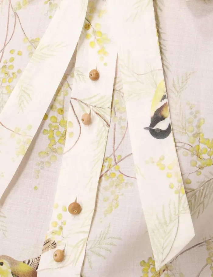 Women Tops Zimmermann Blouse Acacia Birds