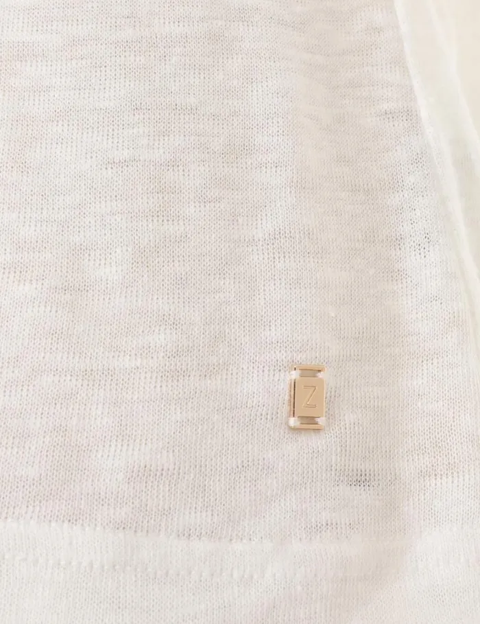 Women Tops Zimmermann Fitted Tee Ivory