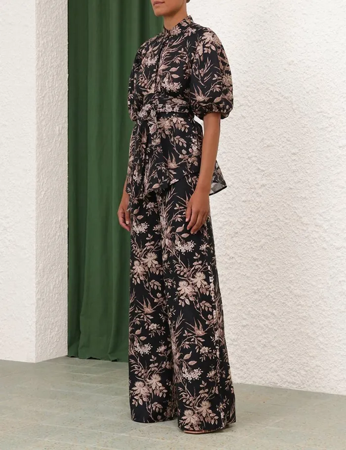 Women Tops Zimmermann Kaftan Top Black Mockingbird