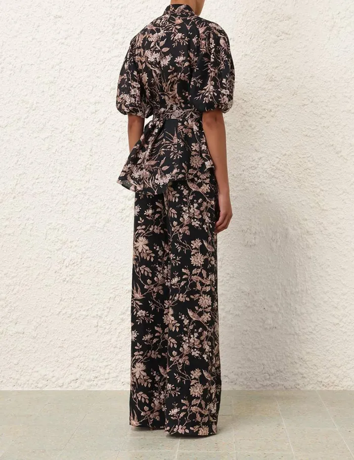 Women Tops Zimmermann Kaftan Top Black Mockingbird
