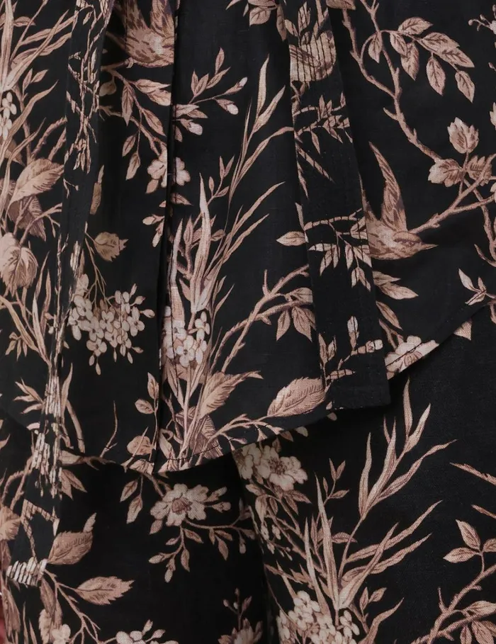 Women Tops Zimmermann Kaftan Top Black Mockingbird