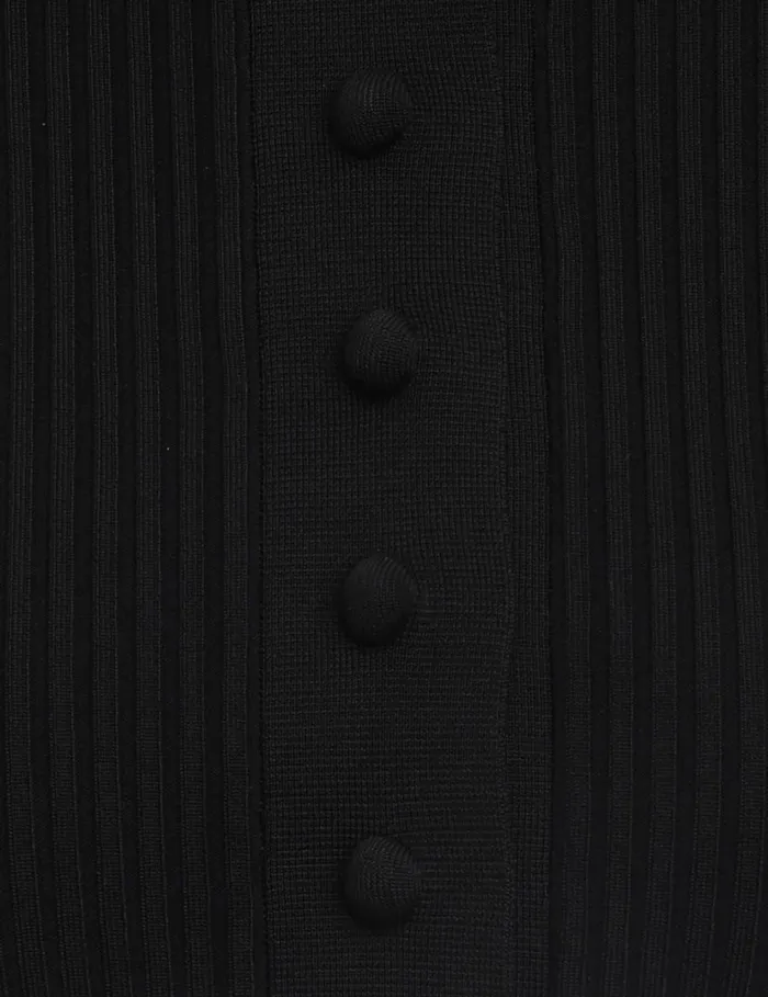 Women Tops Zimmermann Knit Polo Top Black