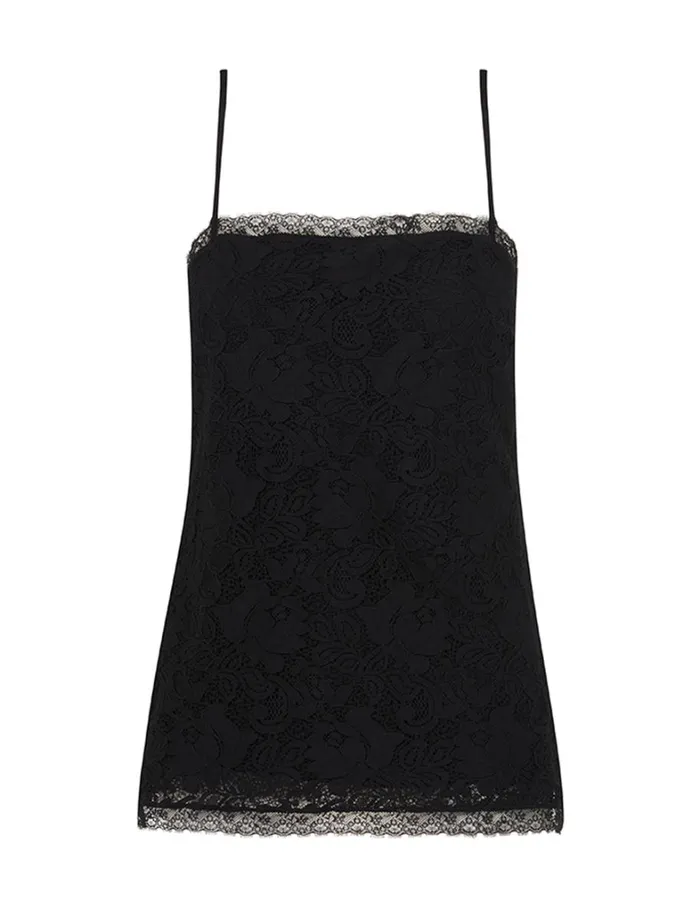 Women Tops Zimmermann Lace Top Black