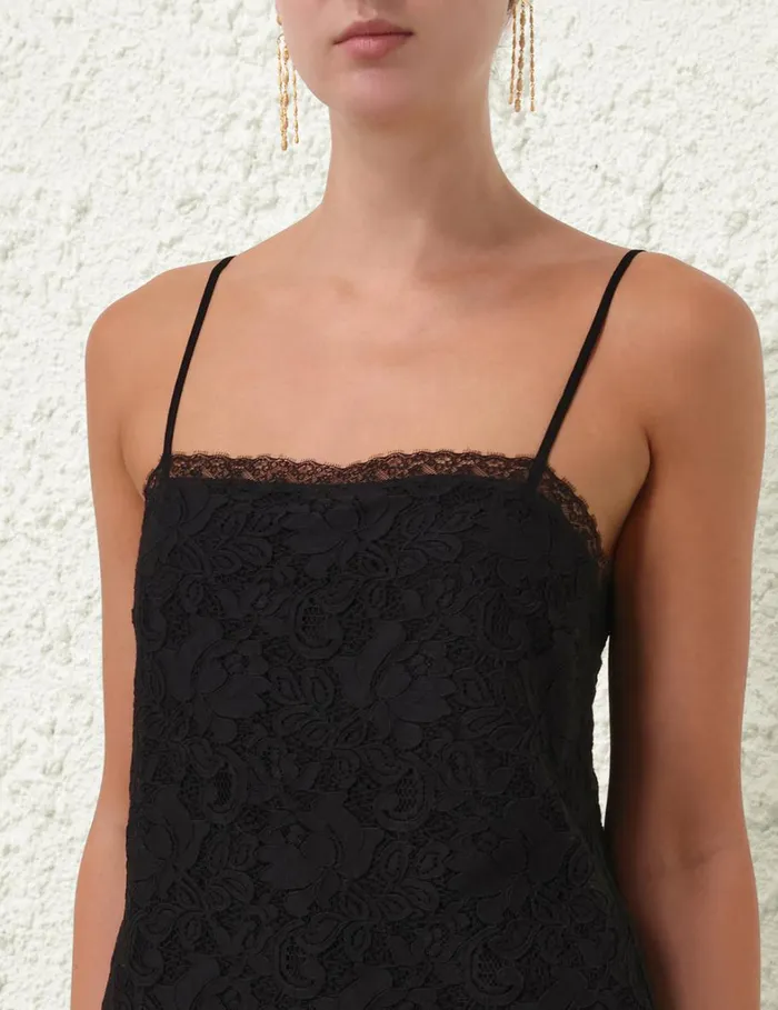 Women Tops Zimmermann Lace Top Black