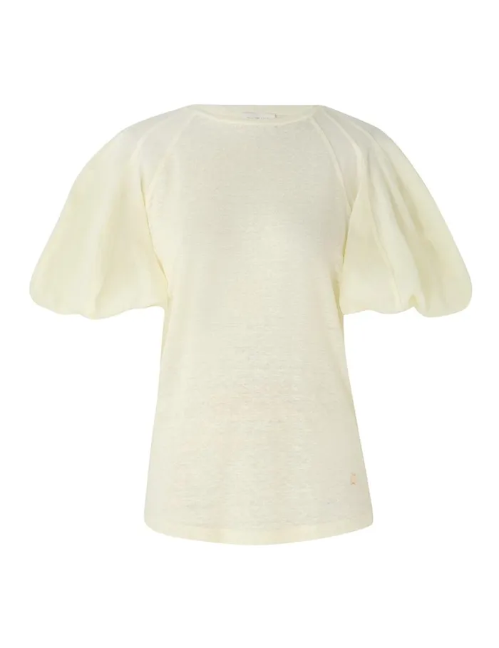 Women Tops Zimmermann Lantern Sleeve Tee Citrus