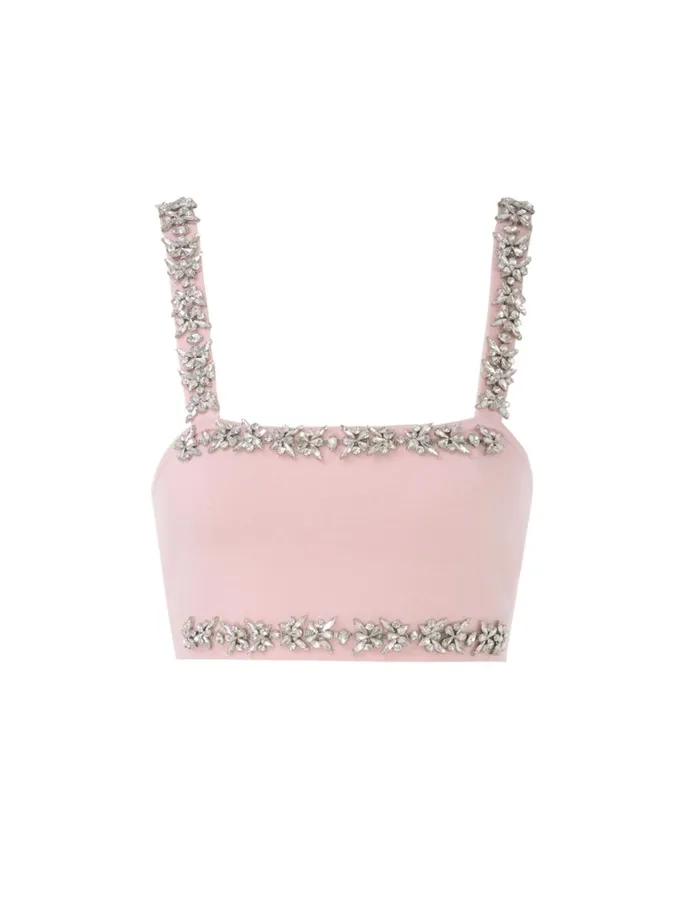 Women Tops Zimmermann Matchmaker Bandeau Top Dusty Pink