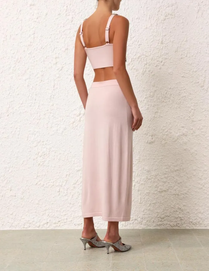 Women Tops Zimmermann Matchmaker Bandeau Top Dusty Pink