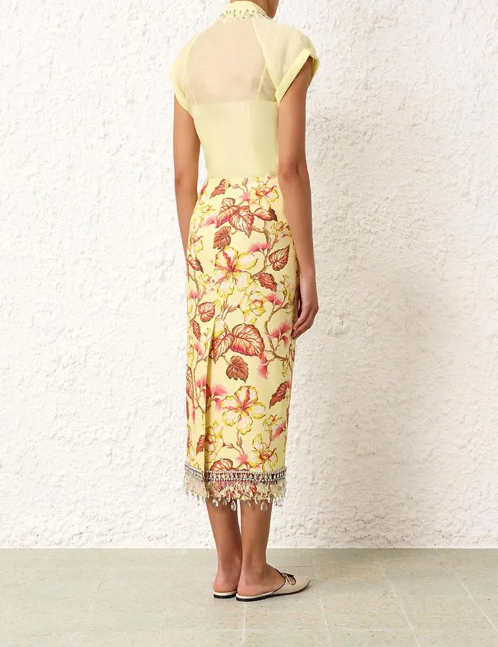 Women Tops Zimmermann Matchmaker Diamante Blouse Lemon
