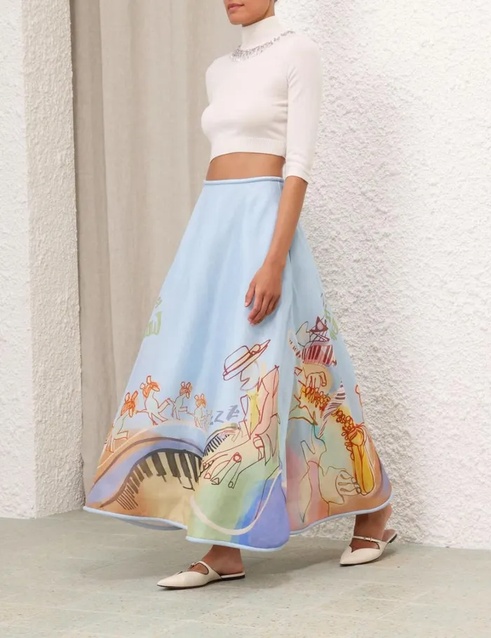 Women Tops Zimmermann Matchmaker High Neck Crop Top Parchment