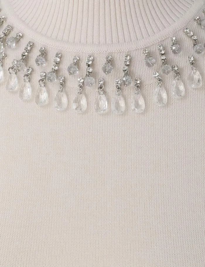 Women Tops Zimmermann Matchmaker High Neck Crop Top Parchment
