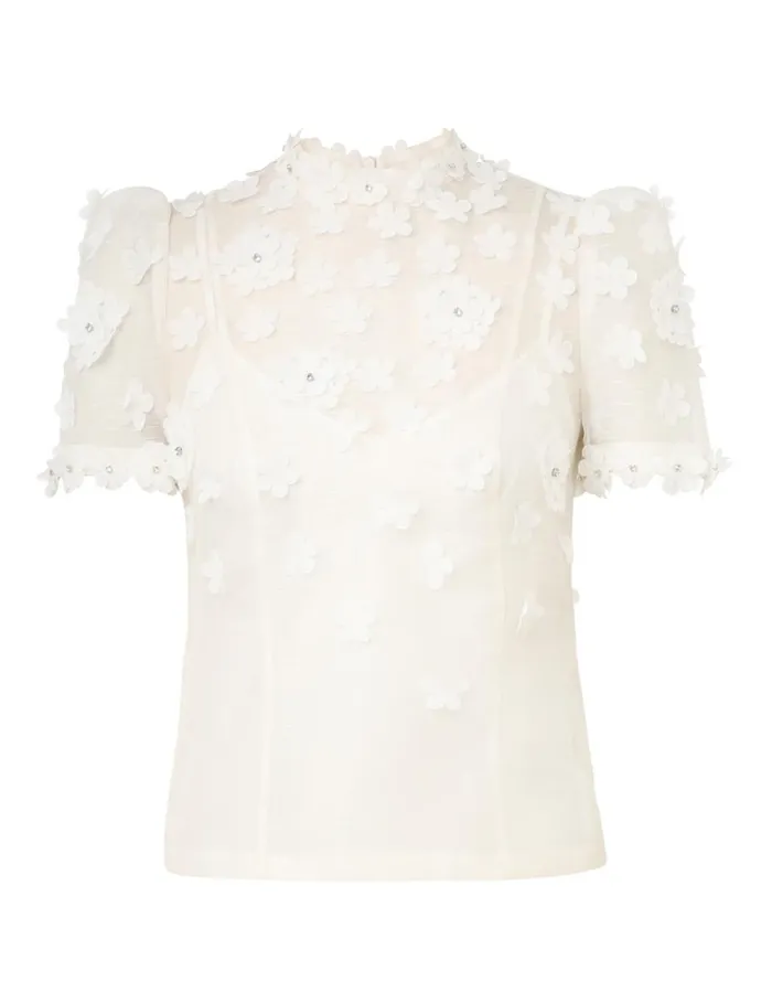 Women Tops Zimmermann Matchmaker Lift Off Top Ivory