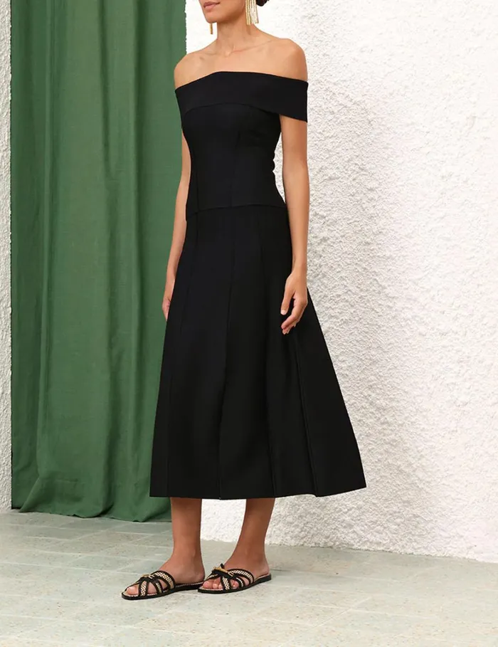 Women Tops Zimmermann Matchmaker OffShoulder Top Black