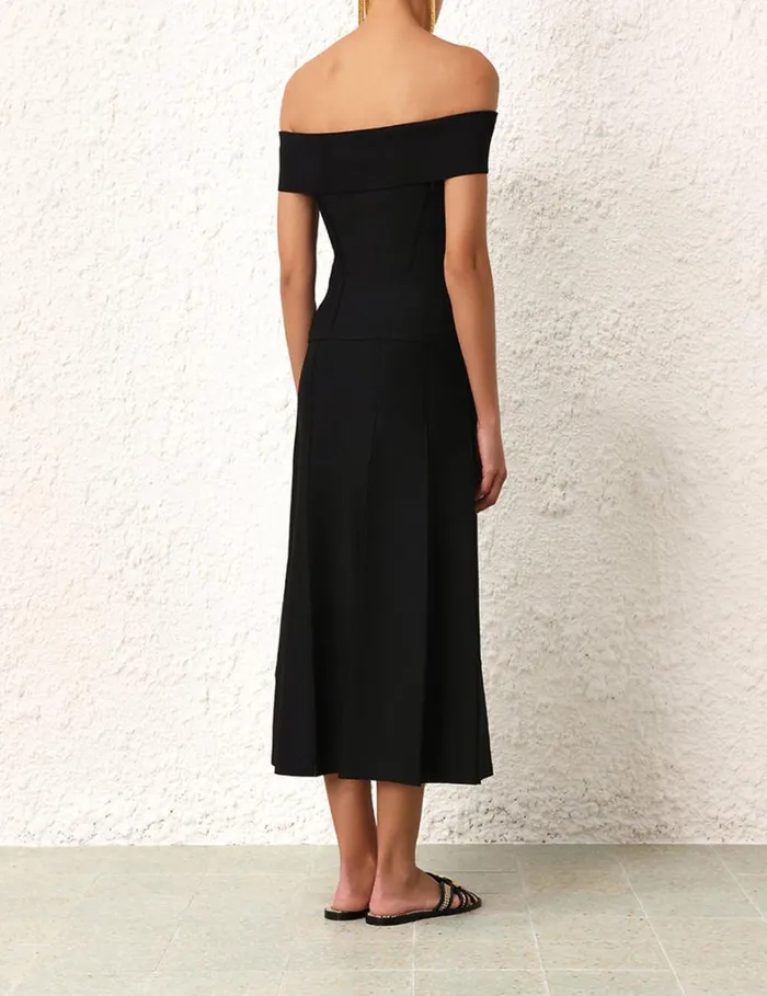 Women Tops Zimmermann Matchmaker OffShoulder Top Black