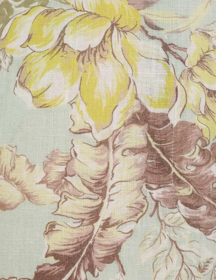 Women Tops Zimmermann Matchmaker Oversized Shirt Mint Tropical Floral