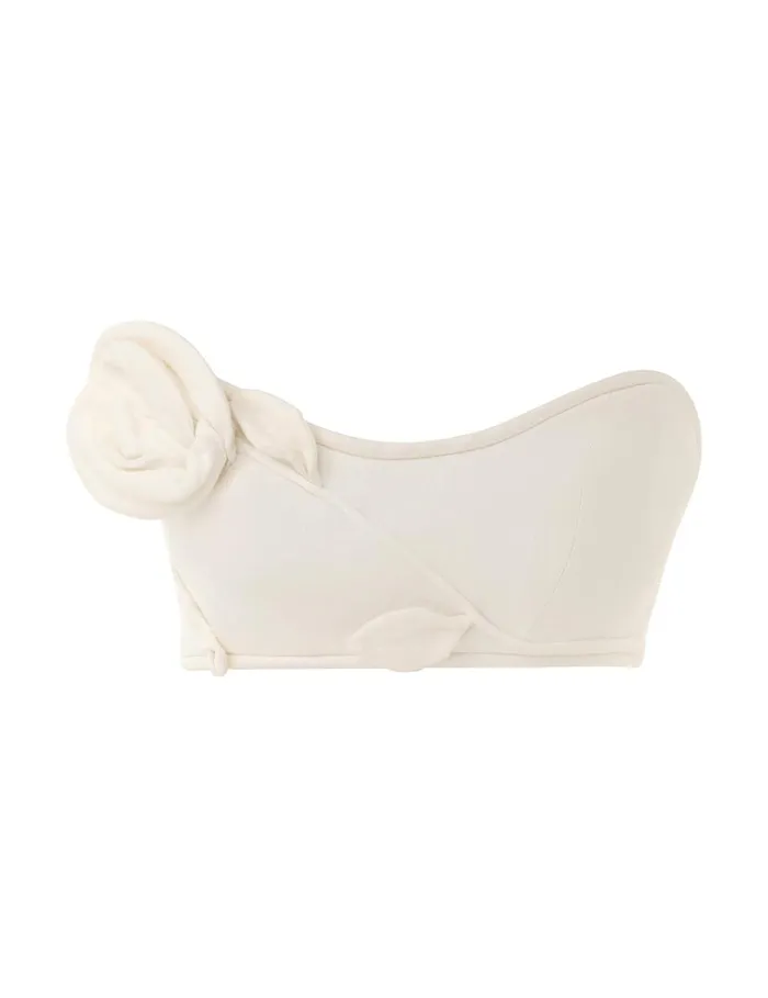 Women Tops Zimmermann Matchmaker Rose Bra Ivory