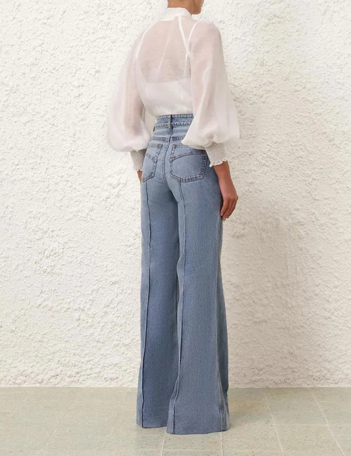 Women Tops Zimmermann Natura Blouse Natural
