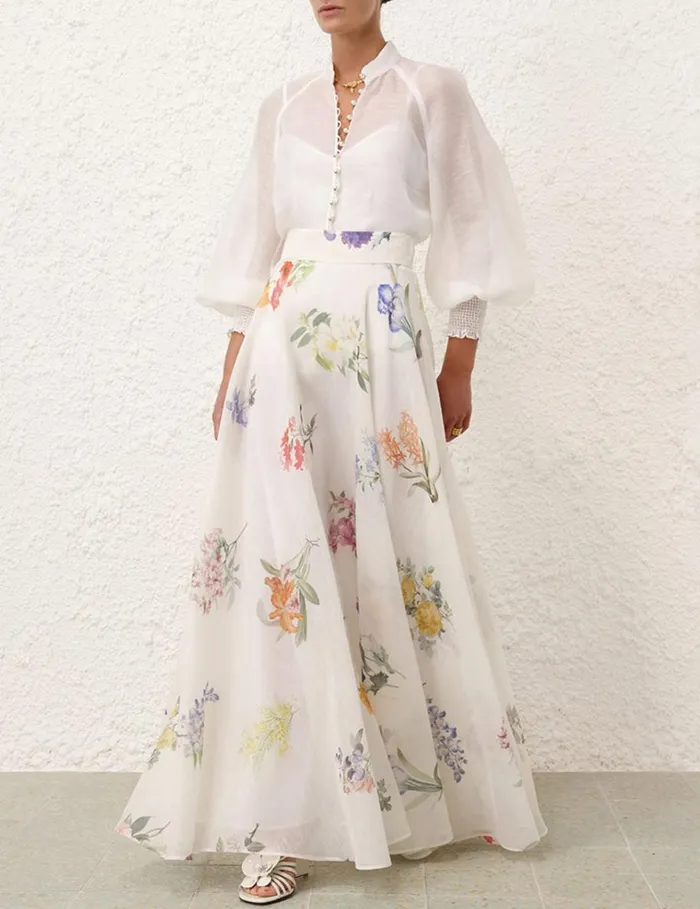 Women Tops Zimmermann Natura Blouse Natural