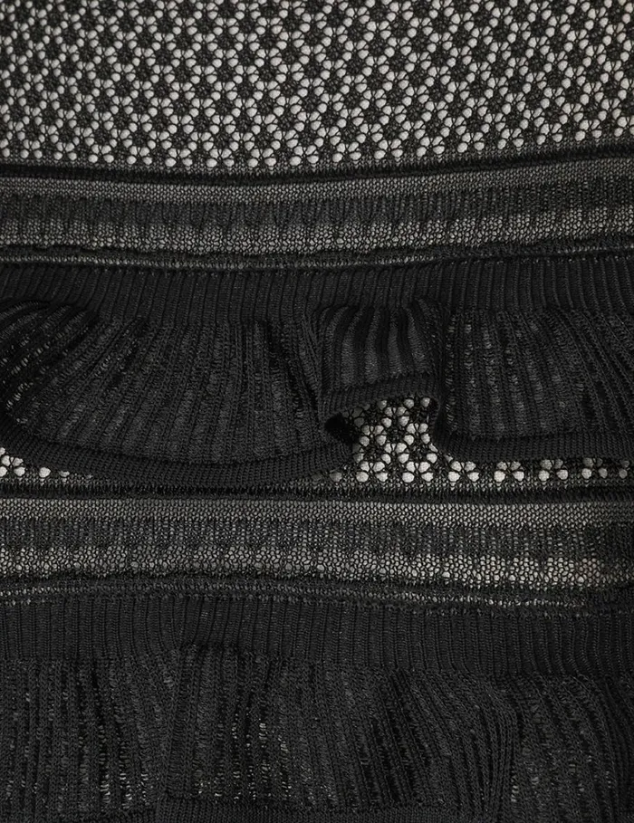 Women Tops Zimmermann Natura Frill Top Black
