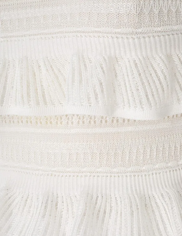 Women Tops Zimmermann Natura Frill Top Parchment