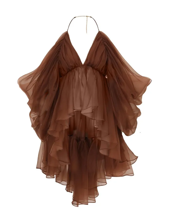 Women Tops Zimmermann Natura Gathered Top Toffee