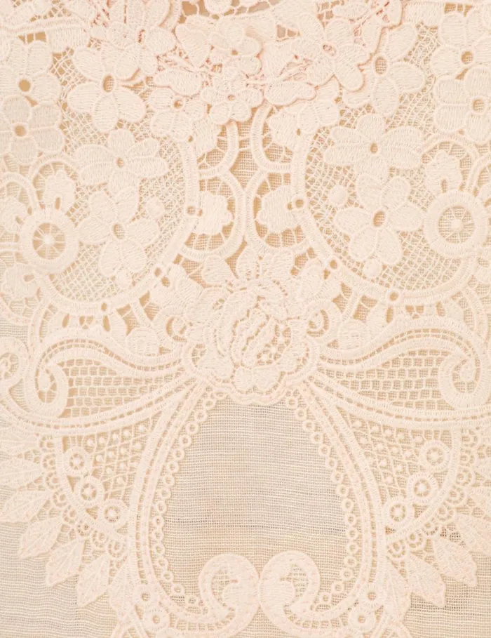 Women Tops Zimmermann Natura Lace Patch Tank Peach