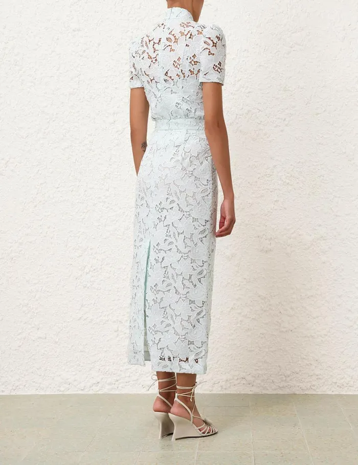 Women Tops Zimmermann Natura Lace Top Mint