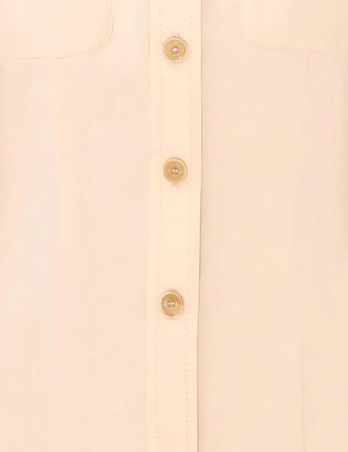 Women Tops Zimmermann Natura Shrunken Shirt Peach