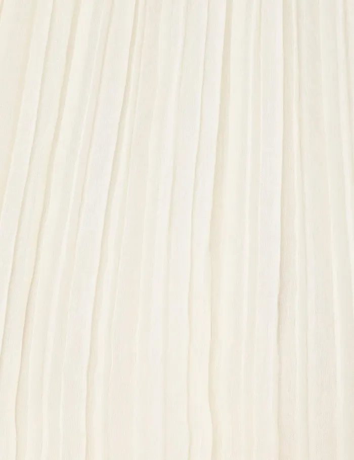 Women Tops Zimmermann Pleated Top Cream