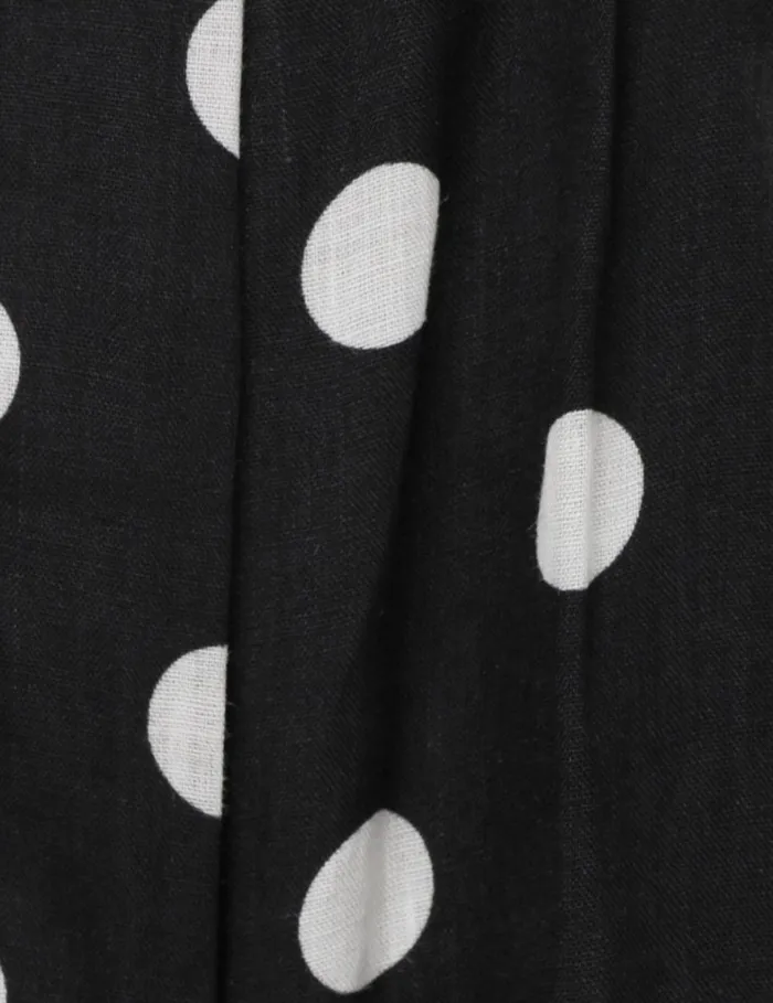 Women Tops Zimmermann Tuck Bodice Top Blackcream Dot