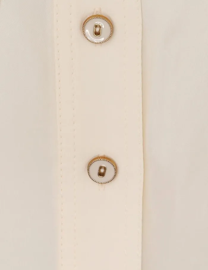Women Tops Zimmermann Utility Body Shirt Cream