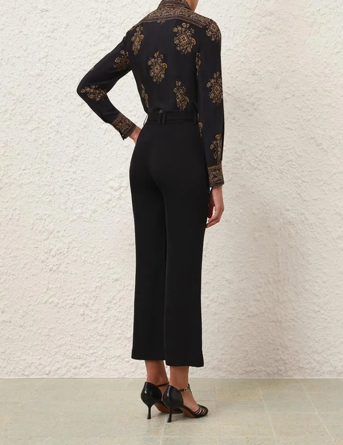 Women Tops Zimmermann Utility Body Shirt Utility Dot Black