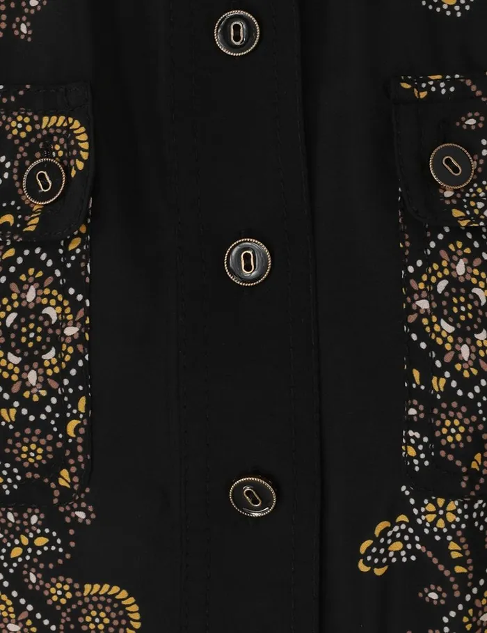 Women Tops Zimmermann Utility Body Shirt Utility Dot Black