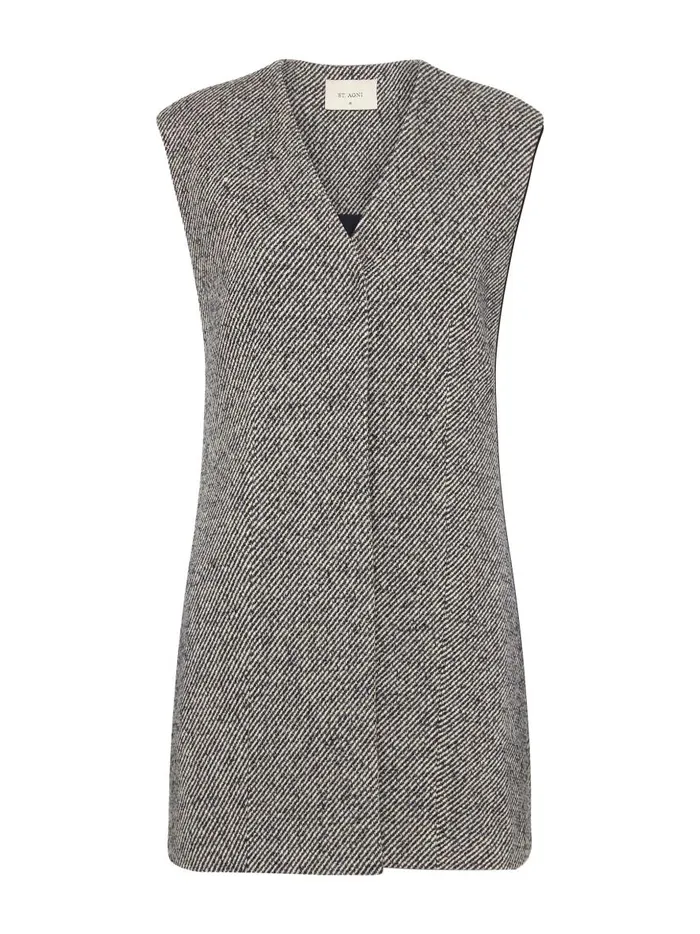 Women Twill Vest Ink Twill The UNDONE Jackets