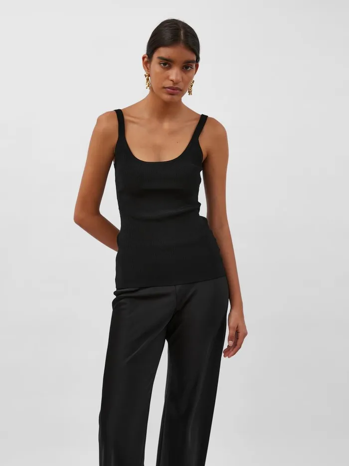 Women Verna Tank Black The UNDONE Tops